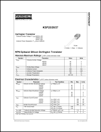 datasheet for KSP26 by Fairchild Semiconductor