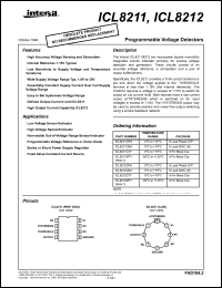 datasheet for ICL8211CPA by Intersil Corporation