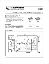 datasheet for L3281AD1 by SGS-Thomson Microelectronics