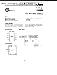datasheet for UM3561 by UMC (United Microelectronics Corporation)