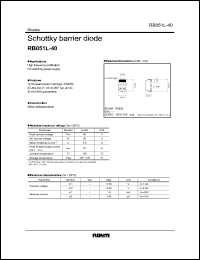 datasheet for RB051L-40 by ROHM