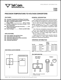 datasheet for TC02VZB by TelCom Semiconductor Inc.