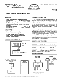 datasheet for TC625CVNT by TelCom Semiconductor Inc.