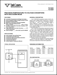 datasheet for TC1023VUA by TelCom Semiconductor Inc.