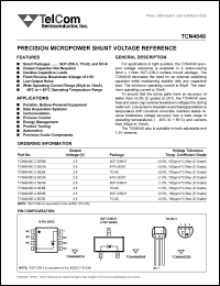 datasheet for TCN4040C-2.5EOA by TelCom Semiconductor Inc.