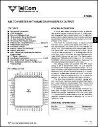 datasheet for TC826CBU by TelCom Semiconductor Inc.