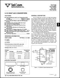 datasheet for TC7106ARCKW by TelCom Semiconductor Inc.