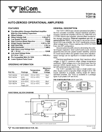 datasheet for TC911ACOA by TelCom Semiconductor Inc.