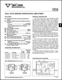 datasheet for TC913BCOA by TelCom Semiconductor Inc.