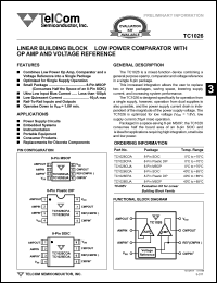 datasheet for TC1026CPA by TelCom Semiconductor Inc.