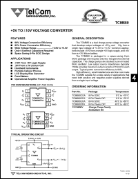 datasheet for TCM680CPA by TelCom Semiconductor Inc.
