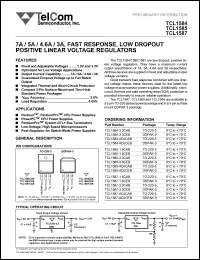 datasheet for TCL1584-3.3CAB by TelCom Semiconductor Inc.