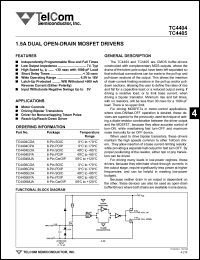 datasheet for TC4405MJA by TelCom Semiconductor Inc.