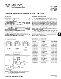 datasheet for TC4428ACPA by TelCom Semiconductor Inc.