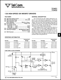 datasheet for TC4431COA by TelCom Semiconductor Inc.