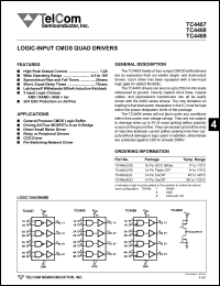 datasheet for TC4469COE by TelCom Semiconductor Inc.