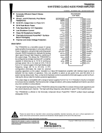 datasheet for TPA032D04EVM by Texas Instruments