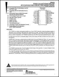 datasheet for TPA0222EVM by Texas Instruments