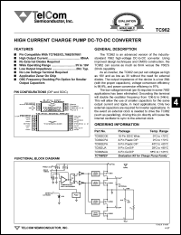 datasheet for TC962COE by TelCom Semiconductor Inc.