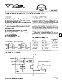 datasheet for TC7662BCOA by TelCom Semiconductor Inc.