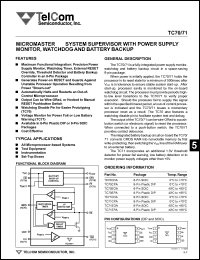 datasheet for TC70CPA by TelCom Semiconductor Inc.