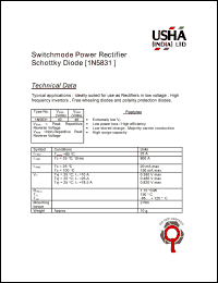 datasheet for 1N5831 by 