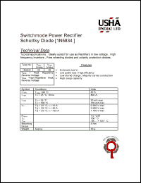 datasheet for 1N5834 by 