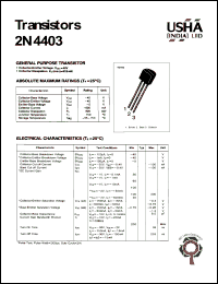 datasheet for 2N4403 by 