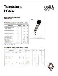 datasheet for BC637 by 