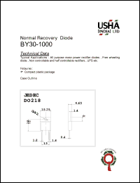 datasheet for BY30-1000 by 