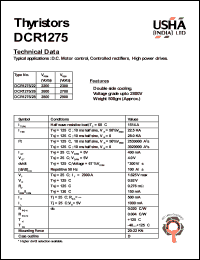 datasheet for DCR1275/26 by 