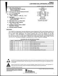 datasheet for THS6072CDR by Texas Instruments