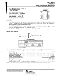 datasheet for LF347D by Texas Instruments