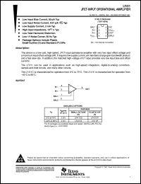datasheet for LF411CD by Texas Instruments
