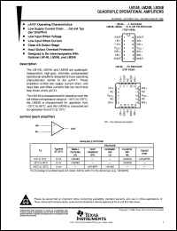 datasheet for LM148J by Texas Instruments