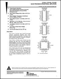 datasheet for LT1014CN by Texas Instruments