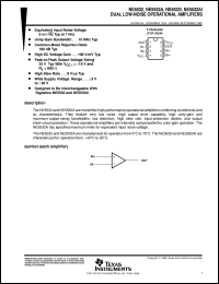 datasheet for NE5532P by Texas Instruments