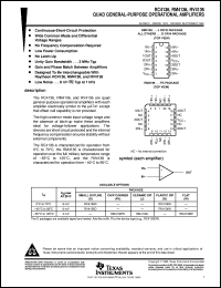 datasheet for RC4136D by Texas Instruments