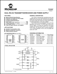 datasheet for TC232MJE by Microchip Technology, Inc.