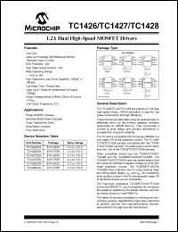 datasheet for TC1427COA by Microchip Technology, Inc.