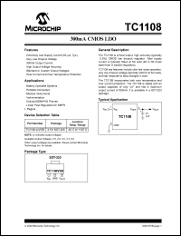 datasheet for TC1108-3.3VDBTR by Microchip Technology, Inc.