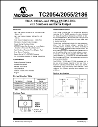 datasheet for TC2186-2.85VCTTR by Microchip Technology, Inc.