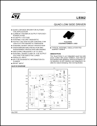 datasheet for L9362 by SGS-Thomson Microelectronics