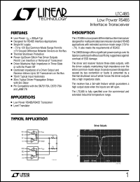 datasheet for LTC485IN8 by Linear Technology