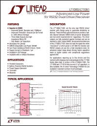 datasheet for LT1080ISW by Linear Technology