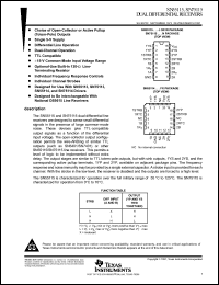 datasheet for SN55115N by Texas Instruments