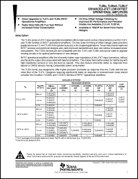 datasheet for TL052MJG by Texas Instruments