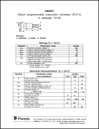 2n6027 схема включения