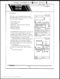datasheet for TA7761P by Toshiba