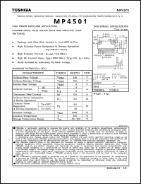 datasheet for MP4501 by Toshiba